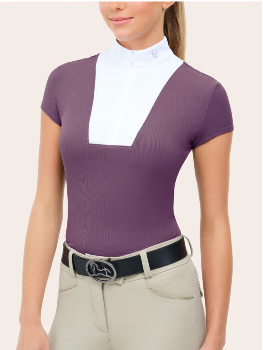 NWT R.J. Classics Celeste Show Shirt in Grape size Small